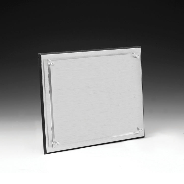 Brushed Aluminum Screen Print Plaque (6"x8"x1")