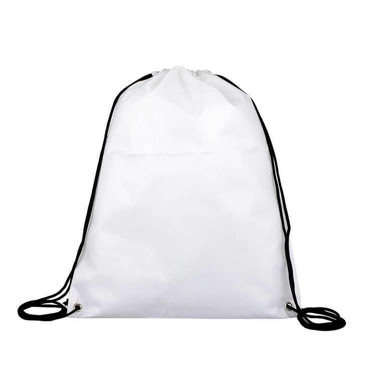 "SHASTA" 13" W x 16" H Recycled RPET Full Color Import 210D RPET Drawstring Cinch Pack Backpack
