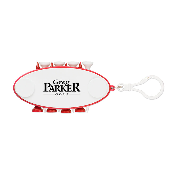 10 Piece Golf Tee Set Keychain