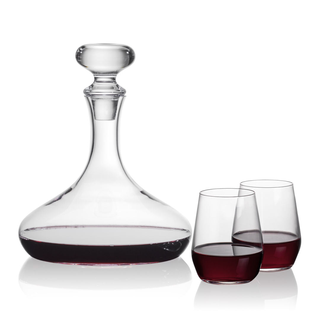 Stratford Decanter & Germain Stemless Wine