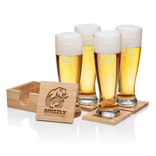 Bamboo Coaster Gift Set - Sussex