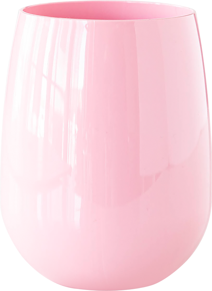 12oz Colored Stemless Wine Glass