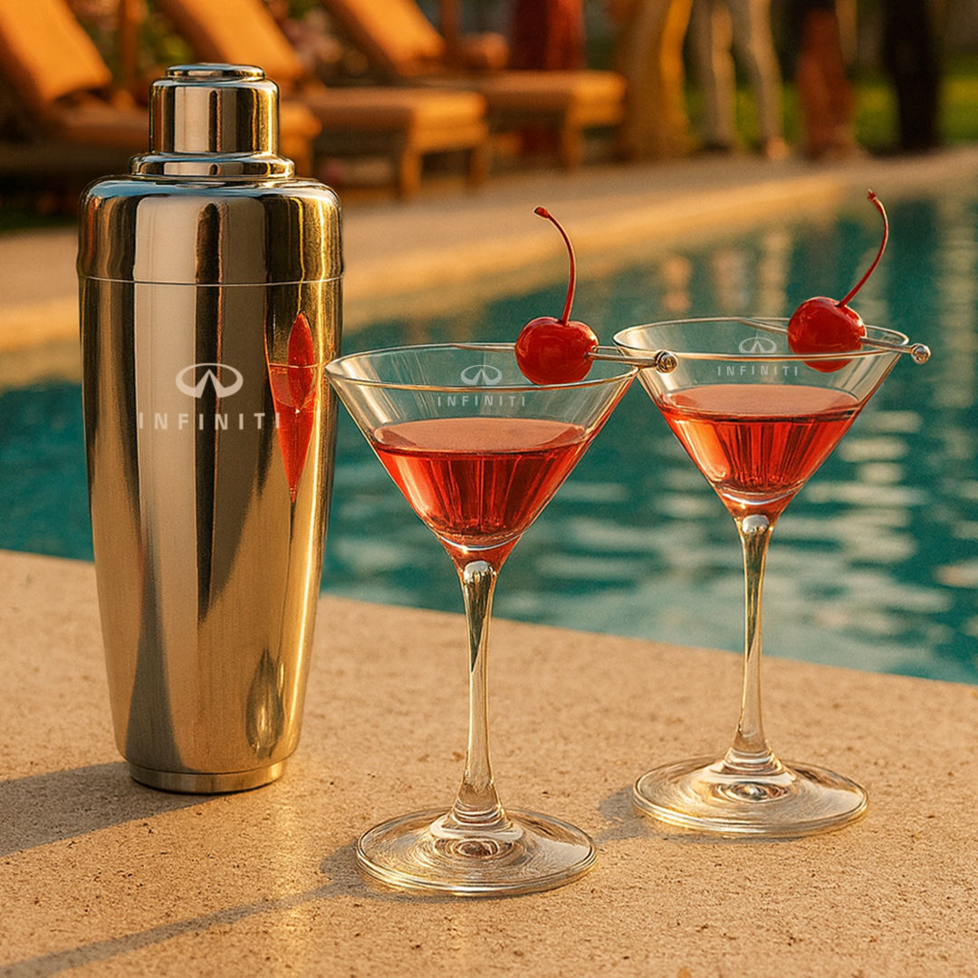 Pescara Shaker & Santiago Martini Set