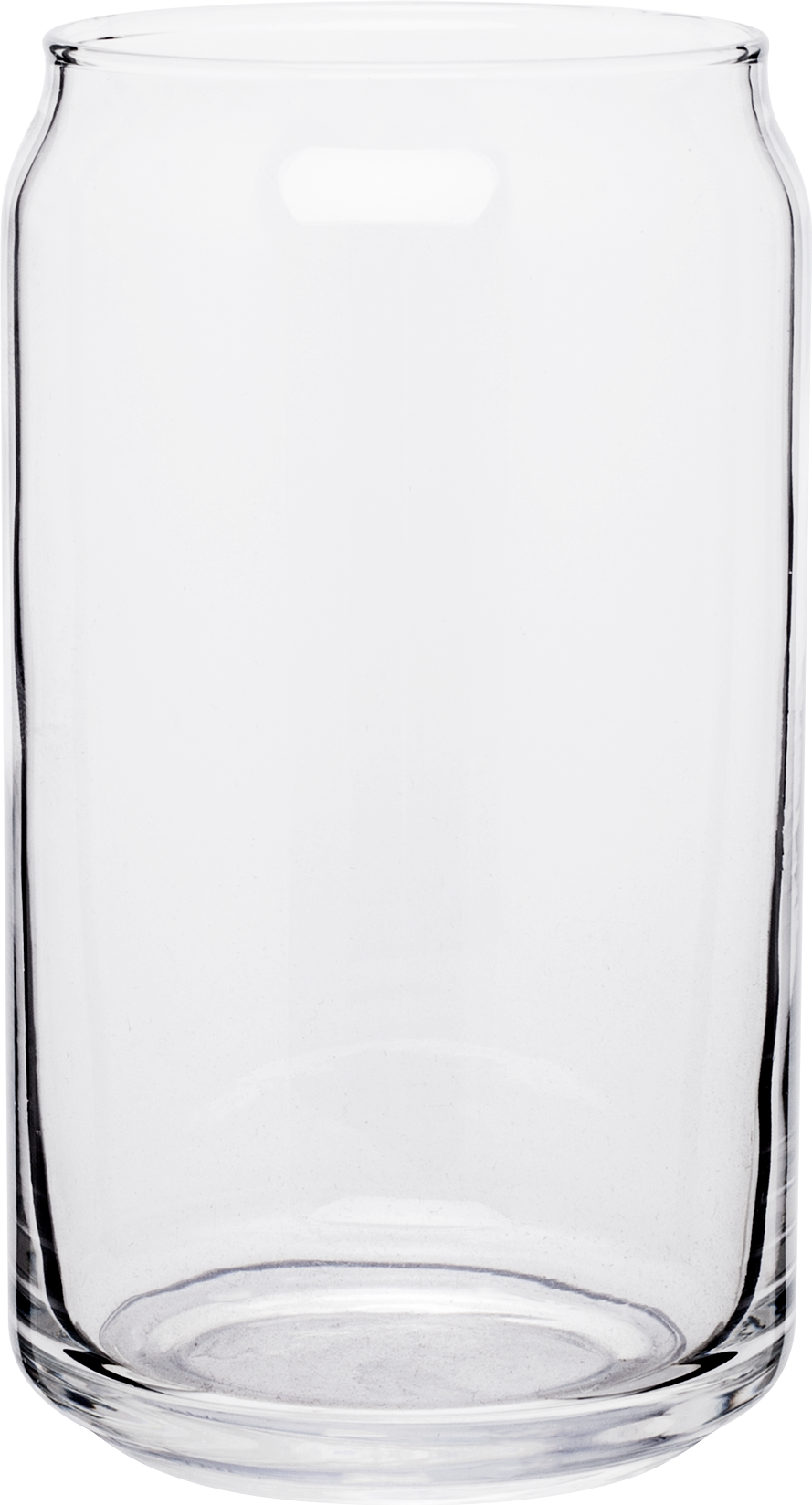 16 oz plain glass soda can