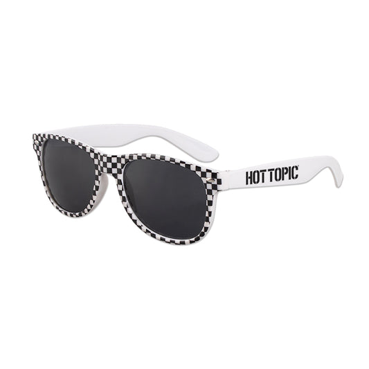 White/Black Iconic Checkered Sunglasses