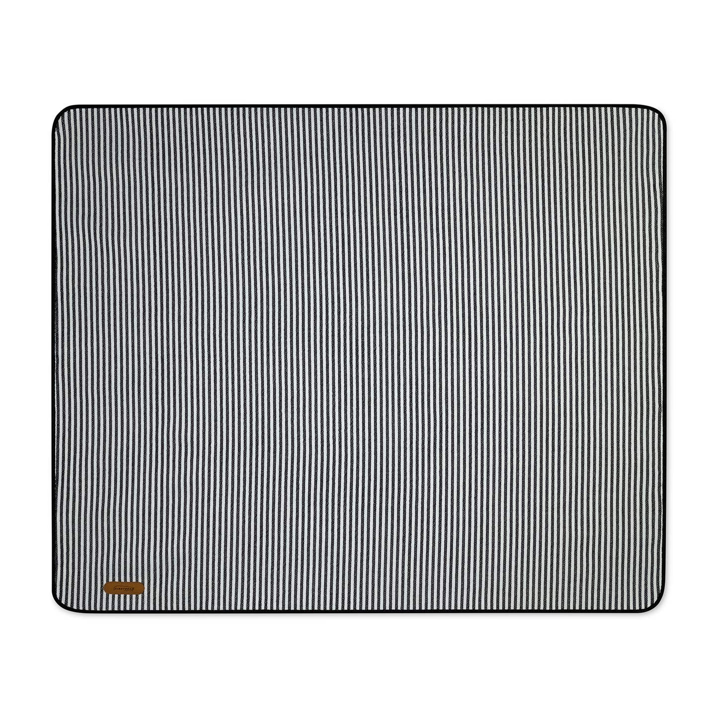 Black & White Stripes Life's a Picnic Roll-Up Blanket