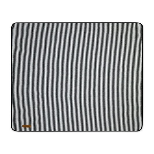 Black & White Stripes Life's a Picnic Roll-Up Blanket