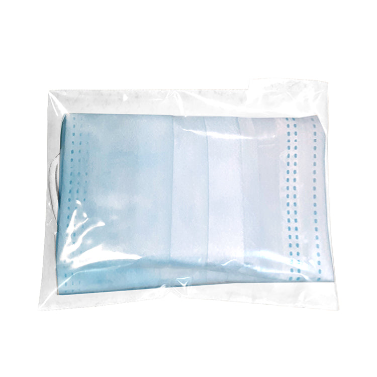 "Europa" 5 Piece Kit with 3-Ply Mask & Antiseptic Wipes in Zipper Pouch