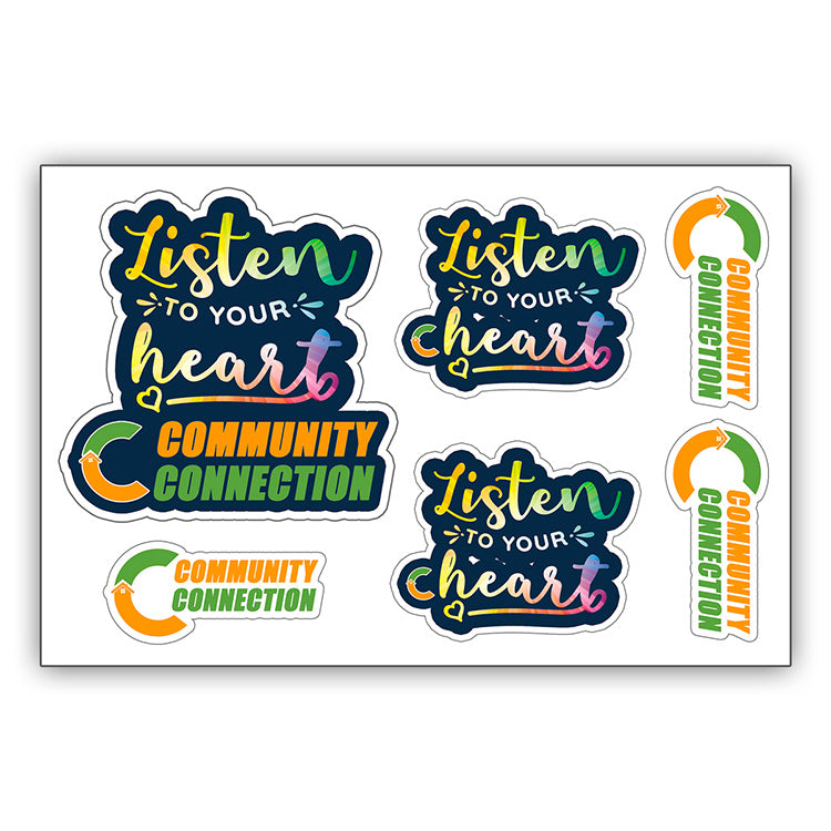 "CustomCut ™" Full Color Custom Shape Removable Vinyl Sticker Sheets (4"x 6")