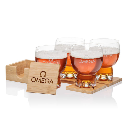 Bamboo Coaster Gift Set - Dortmund