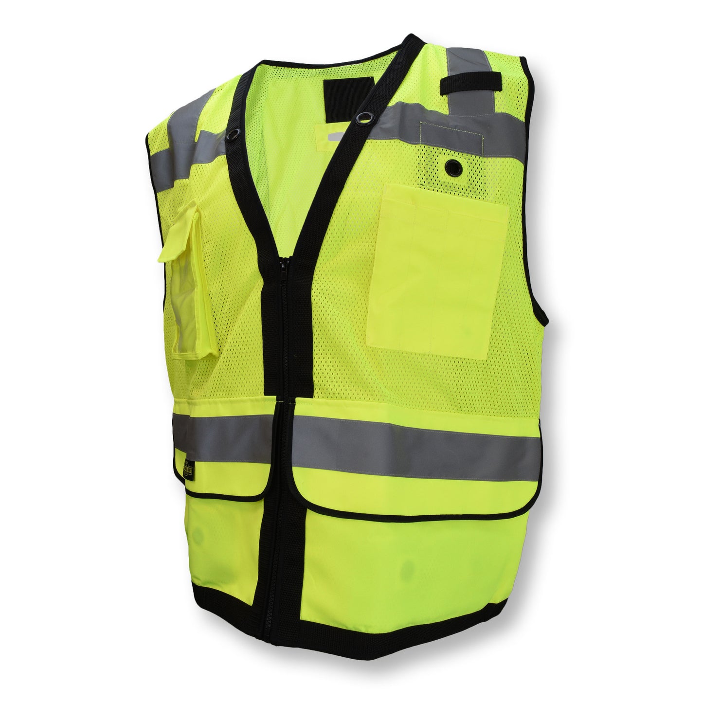 SV59ZT Heavy Duty Surveyor Tether Vest with Zipper - Green - Size XL