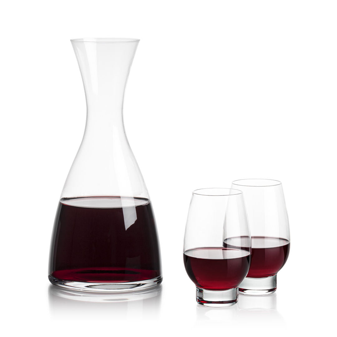 Barham Carafe & Glenarden Footed Wine