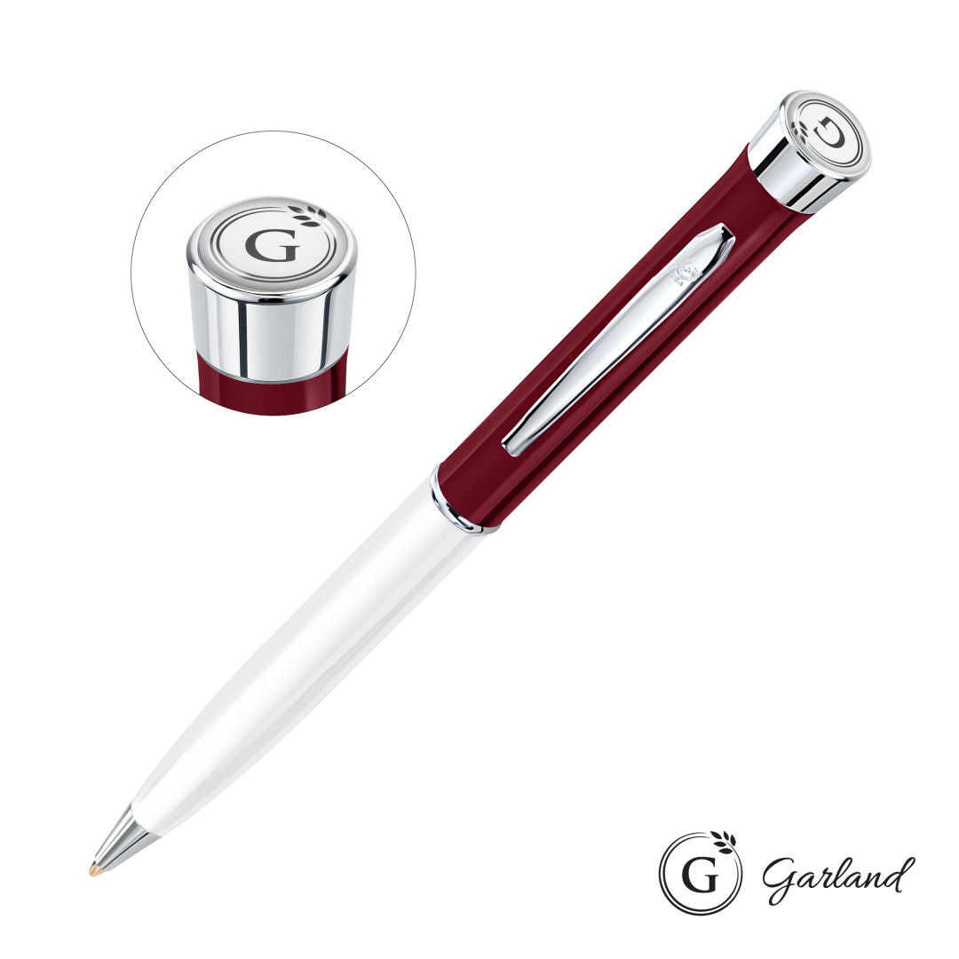 Garland® Patriot Ballpoint Twist Pen - Chrome Accent