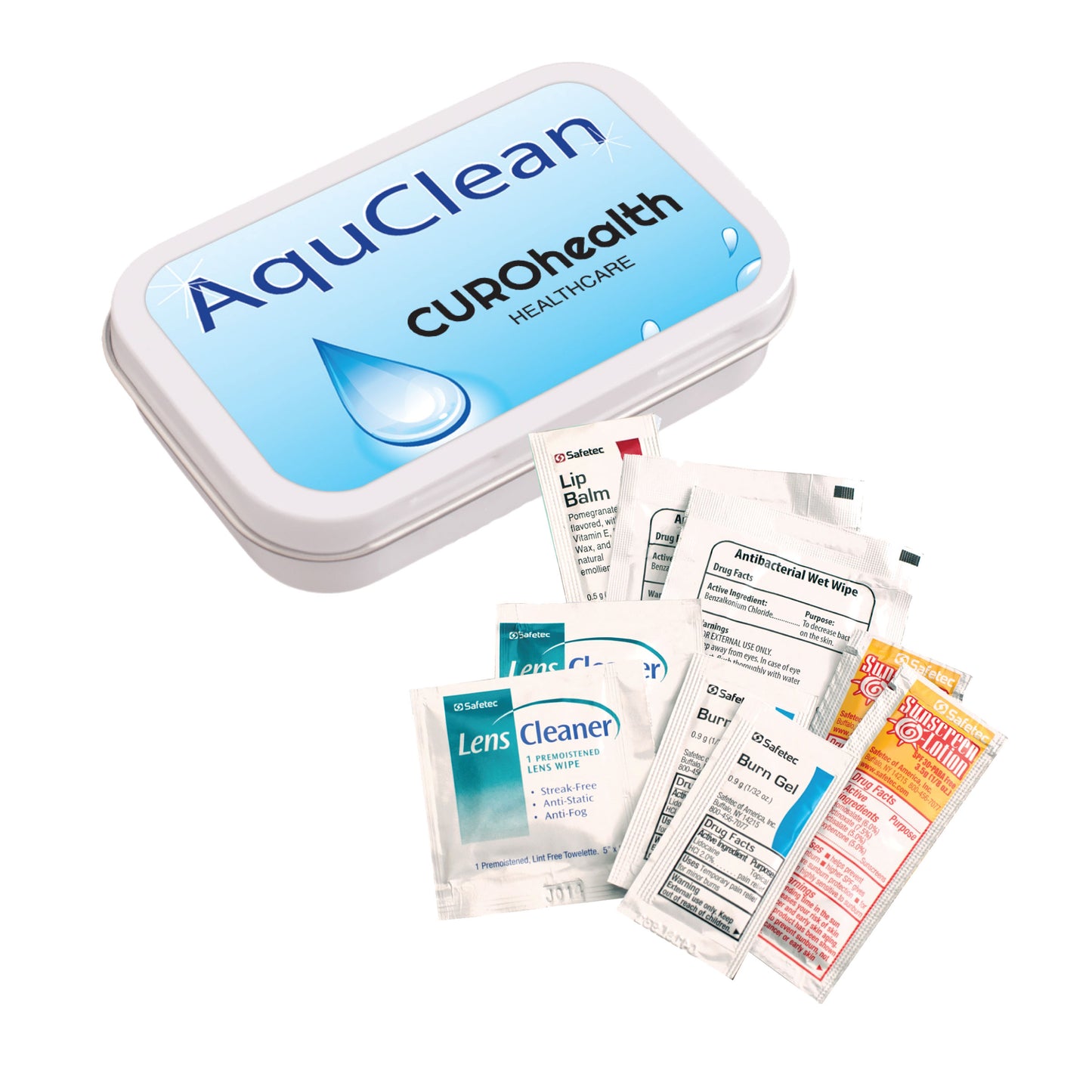 Beach Necessities Kit - Tin plain grouped