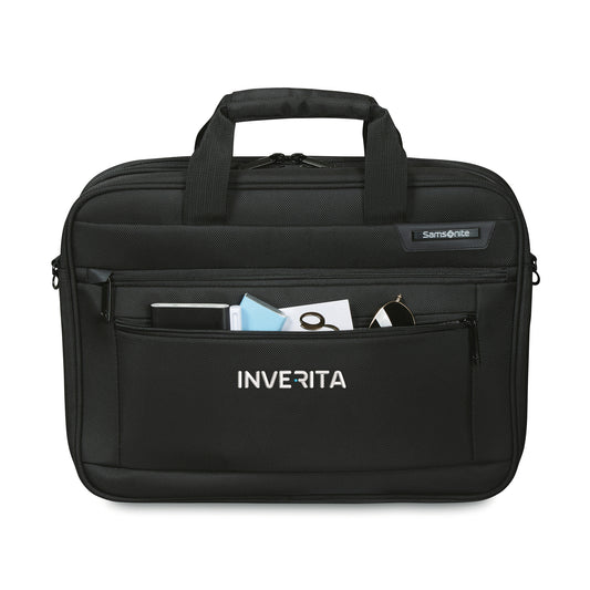 Black Samsonite Classic Business Perfect Fit Two Gusset Laptop Portfolio