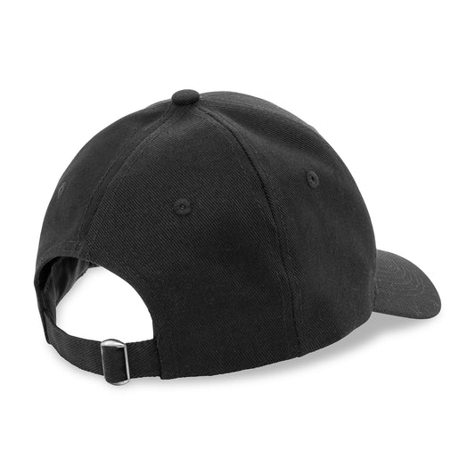 Black Impact 6 Panel 280gr Recycled Cotton Cap with AWARE™