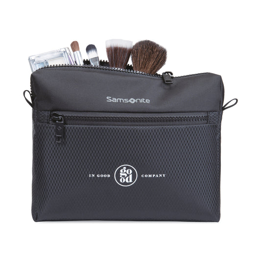 Black Samsonite Zippered Pouch