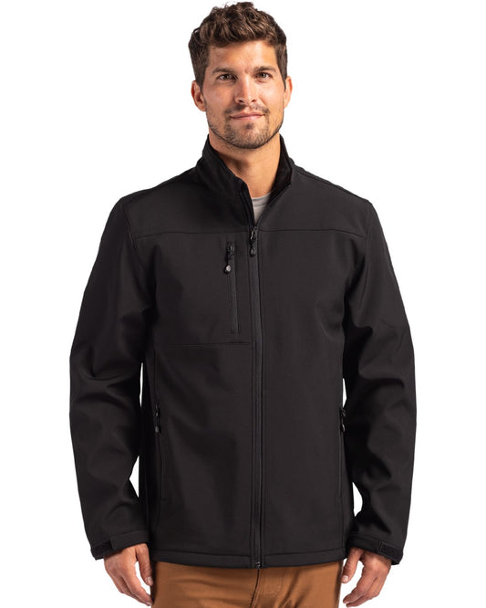 Black Clique Tempest Waterproof Full Zip Mens Softshell Jacket - S
