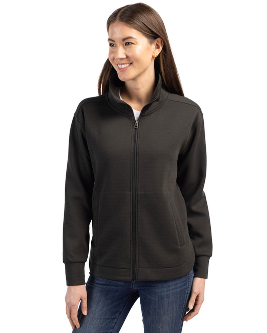 Black Cutter & Buck Roam Epic Versatility Full Zip Recycled Womens Jacket - XS