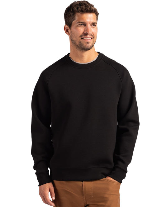 Black Cutter & Buck Roam Epic Versatility Recycled Crew Neck Mens Pullover - S