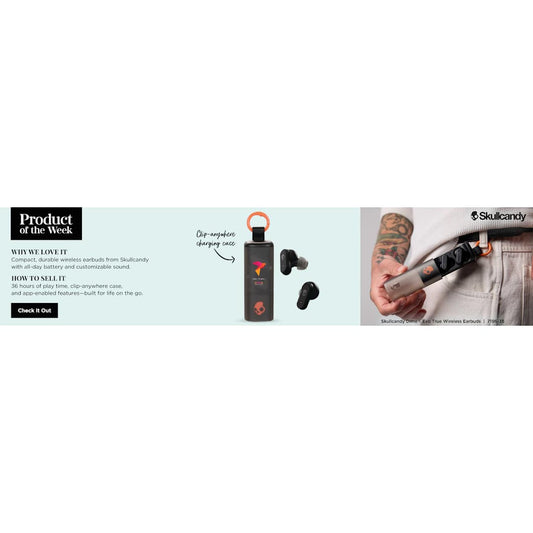 Black Skullcandy Dime Evo True Wireless Earbuds