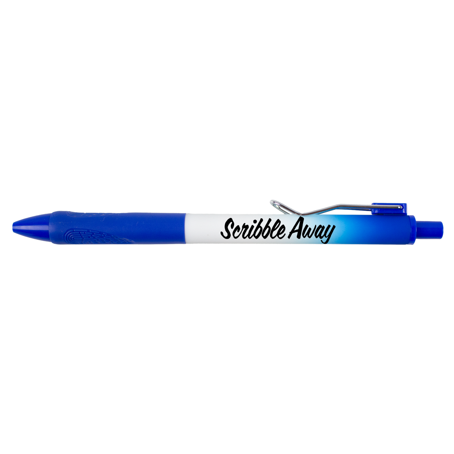Recycled Ombre Pen with a Rubber Grip & Metal Clip