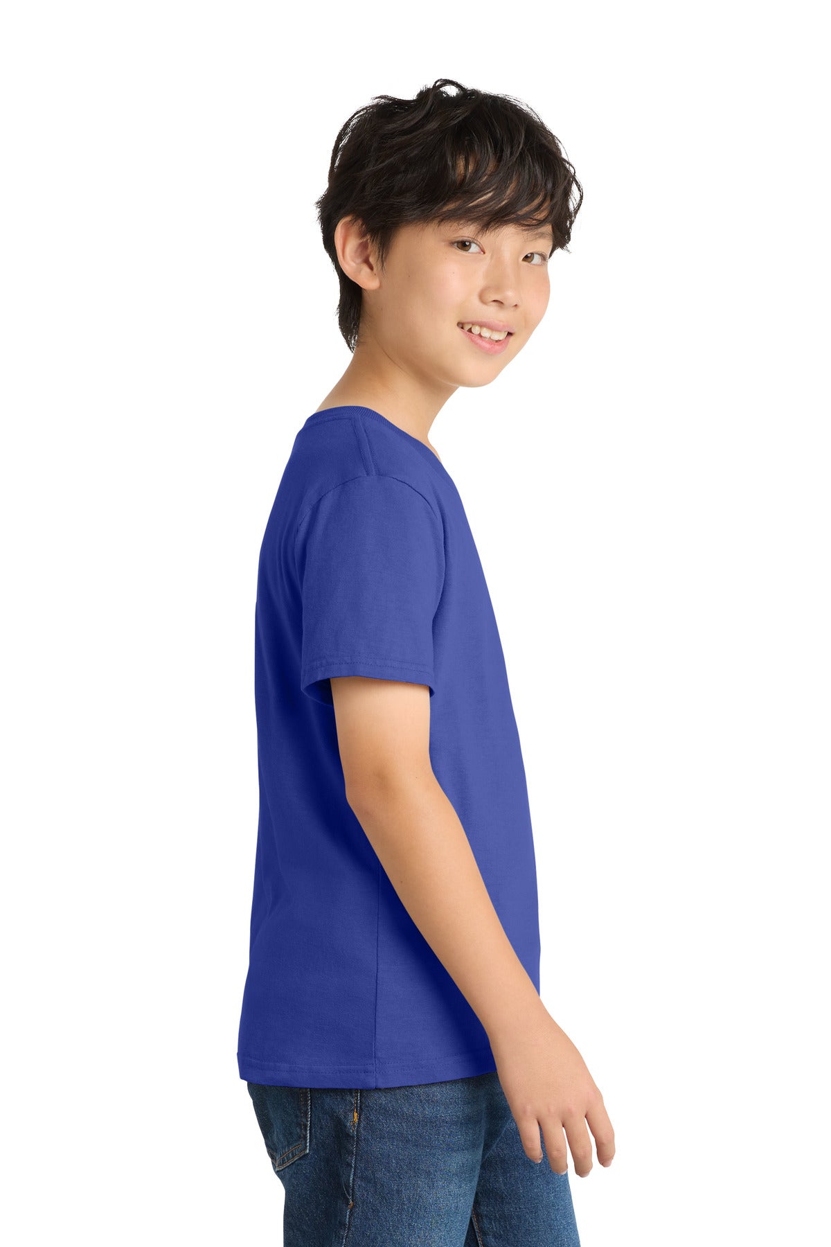 BlueIris Port & Company Youth Beach Wash Garment-Dyed Tee. PC099Y