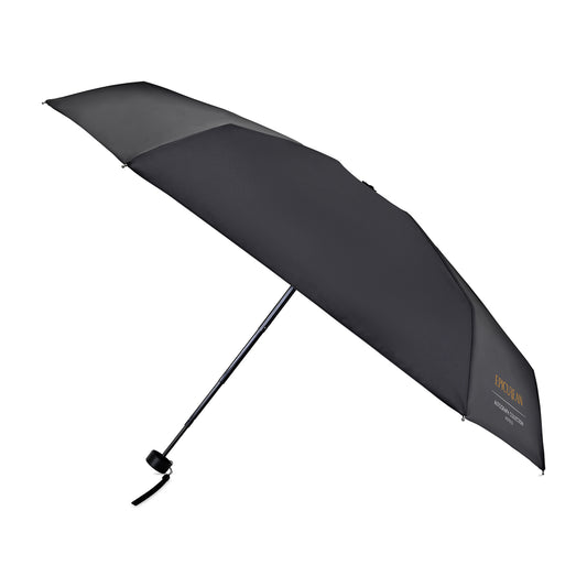 Black Elements 39" Recycled Manual Mini Folding Umbrella