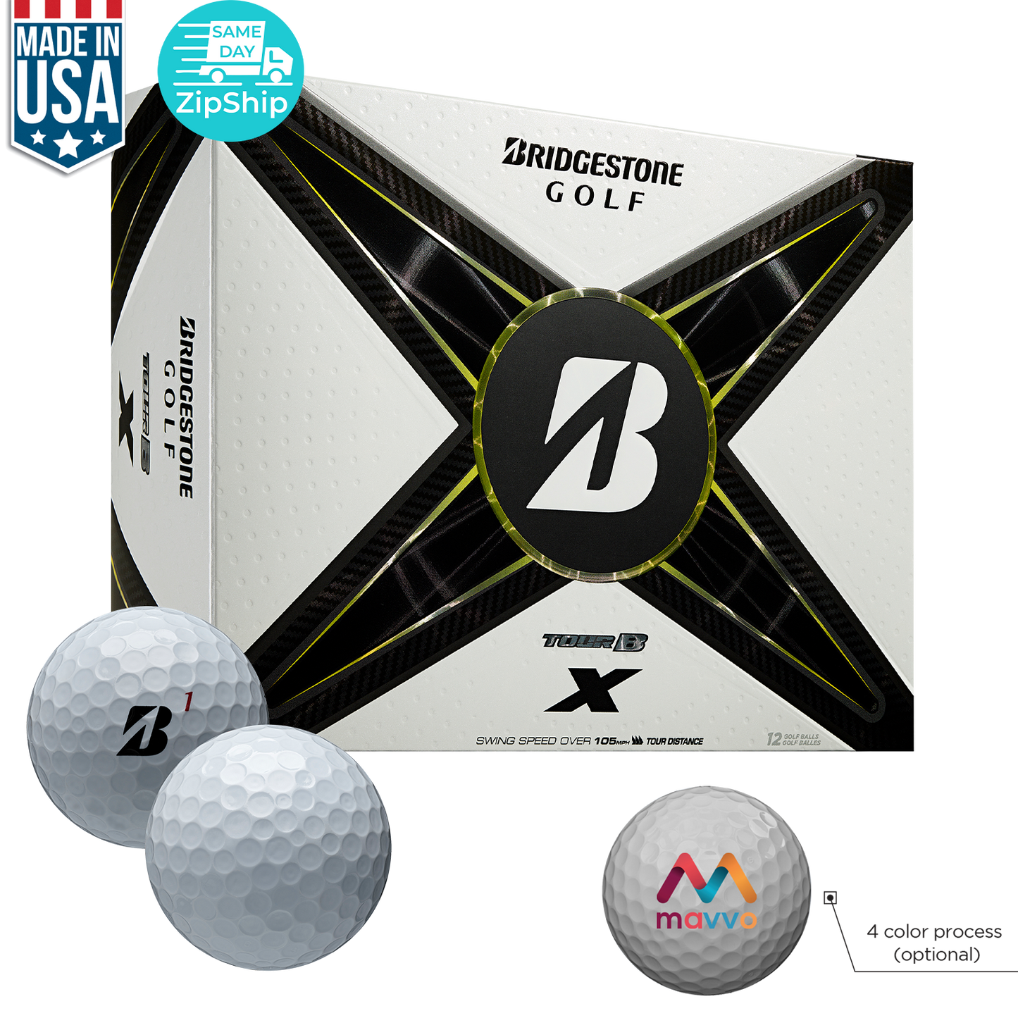 White Bridgestone Tour Bx