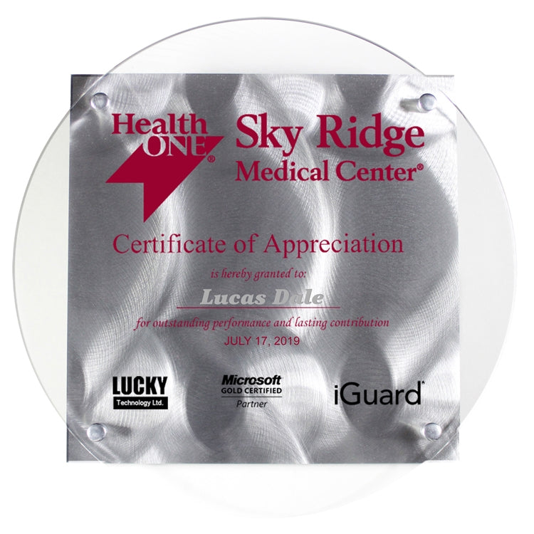 Deco Series Plaque - Laser Engraved - (9¼" x 9¼")