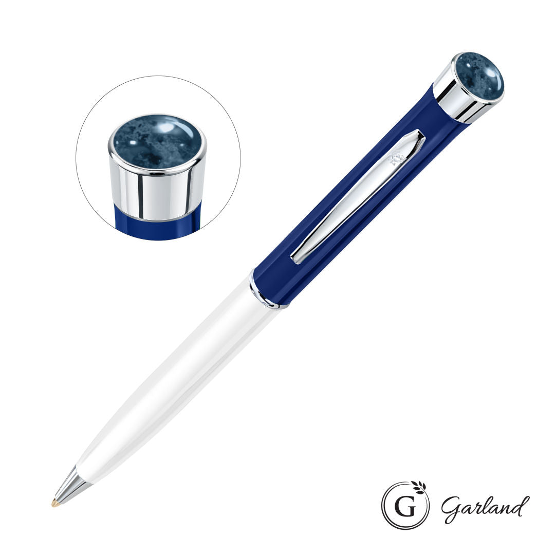 Garland® Patriot Aura Ballpoint Twist Pen - Chrome Accent