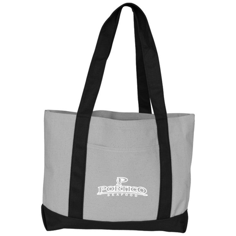 Red Waterline Tote Bag