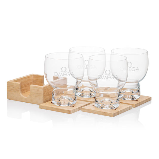 Bamboo Coaster Gift Set - Dortmund