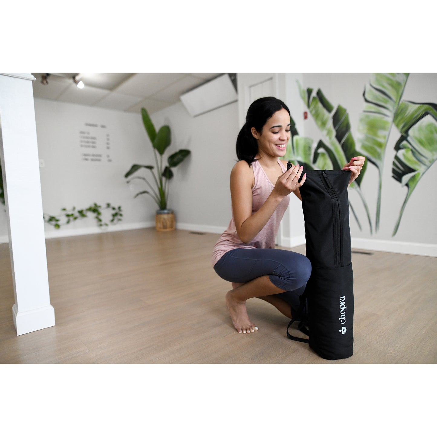 Black Restore Yoga Bag and Mat