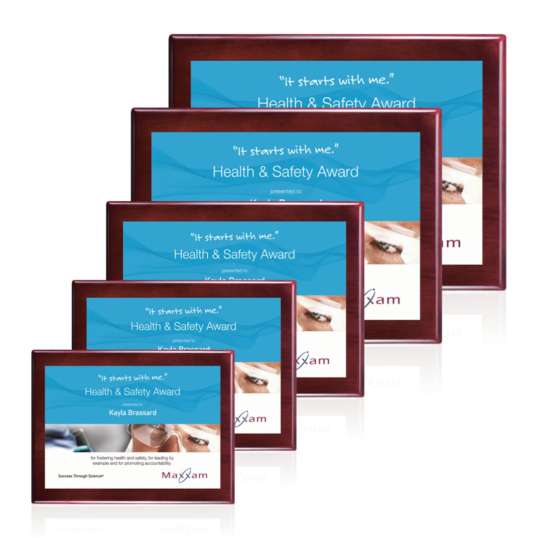 Oakleigh/AstroSub Plaque - Rosewood/White