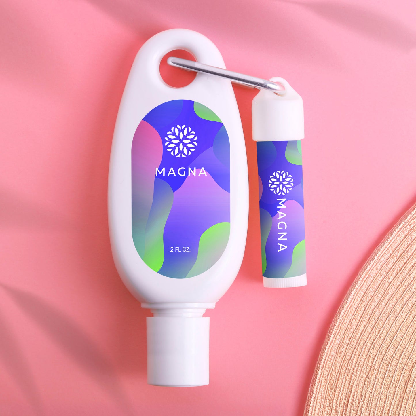 Sunscreen &Lip Moisturizer With SPF15 Carabiner Kit