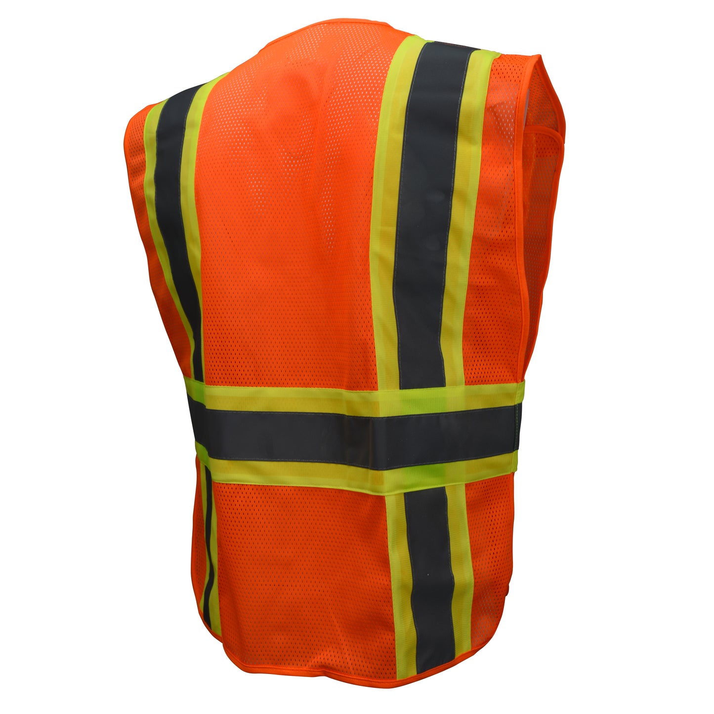 SV24-2 Type R Class 2 Breakaway Expandable Two Tone Mesh Safety Vest - Green - Size 3X-5X