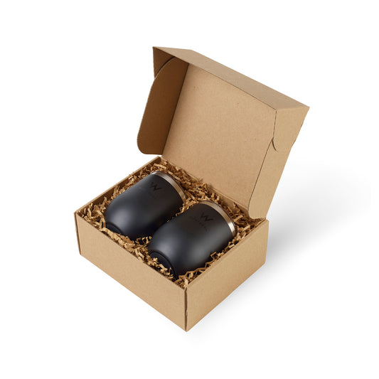 Matte Black CORKCICLE® Stemless Wine Cup Gift Set