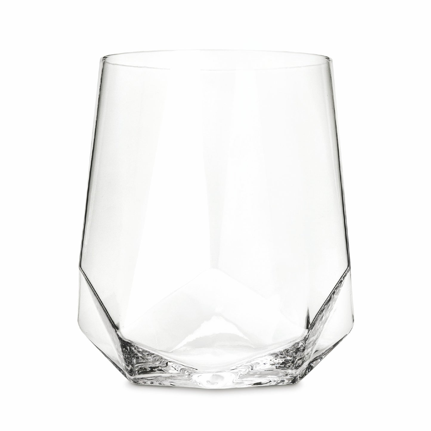 Viski® Faceted Crystal Wine Glass
