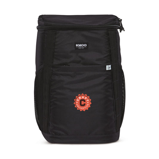 Black Igloo® REPREVE 36 Can Backpack Cooler