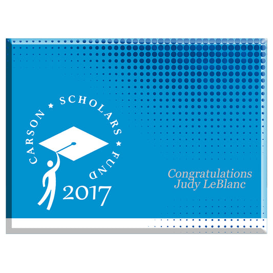 Full Bleed Background Silkscreened Plaque - 9” x 12”