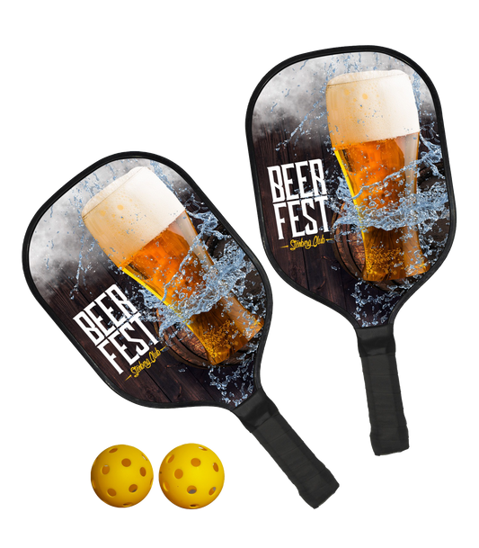 Black Smasher Pickleball Set Black (Full Color)