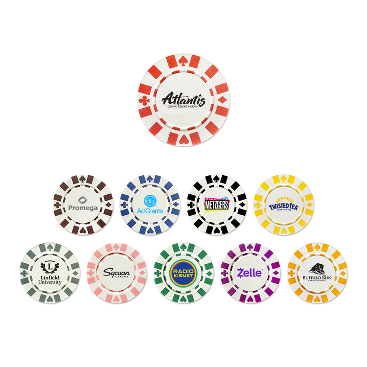 Orange Ceramic Poker Chip