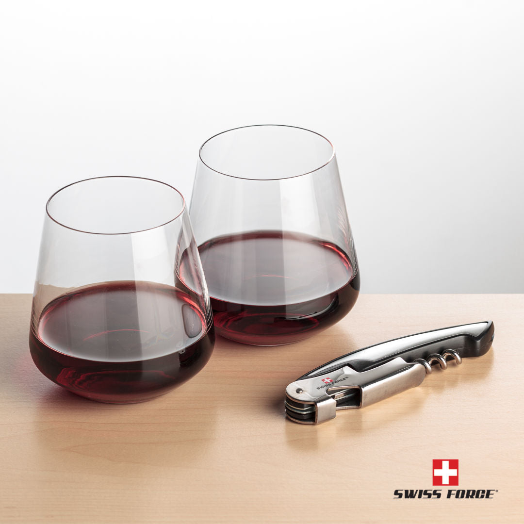 Swiss Force® Opener & Breckland Stemless Wine