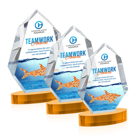 Norwood VividPrint™ Award on Alberton Base - Amber