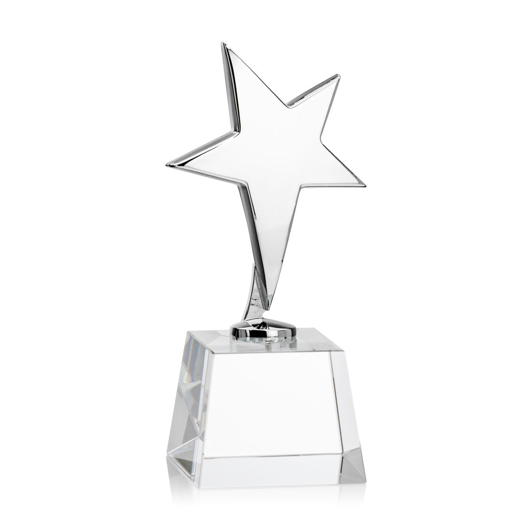 Tuscany Chrome Star VividPrint™ Award on Robson Base - Clear
