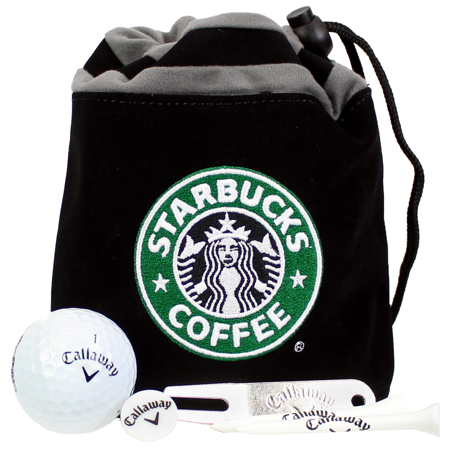 Black Callaway 6-Ball Pouch with Tee Pack