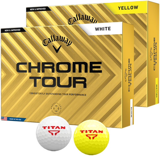 White Callaway Chrome Tour Golf Ball