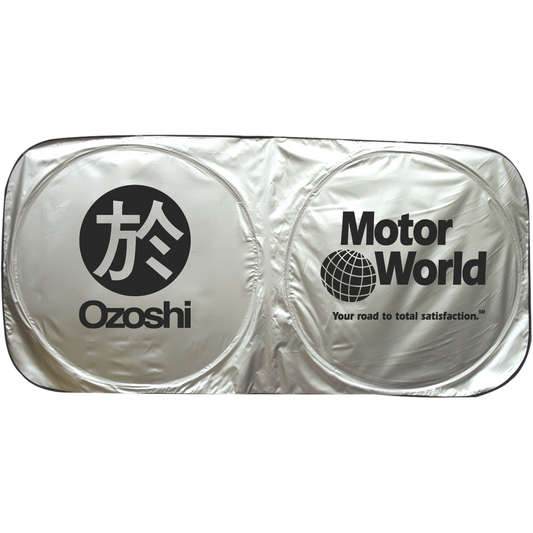 Black Silver Car Sun Shade