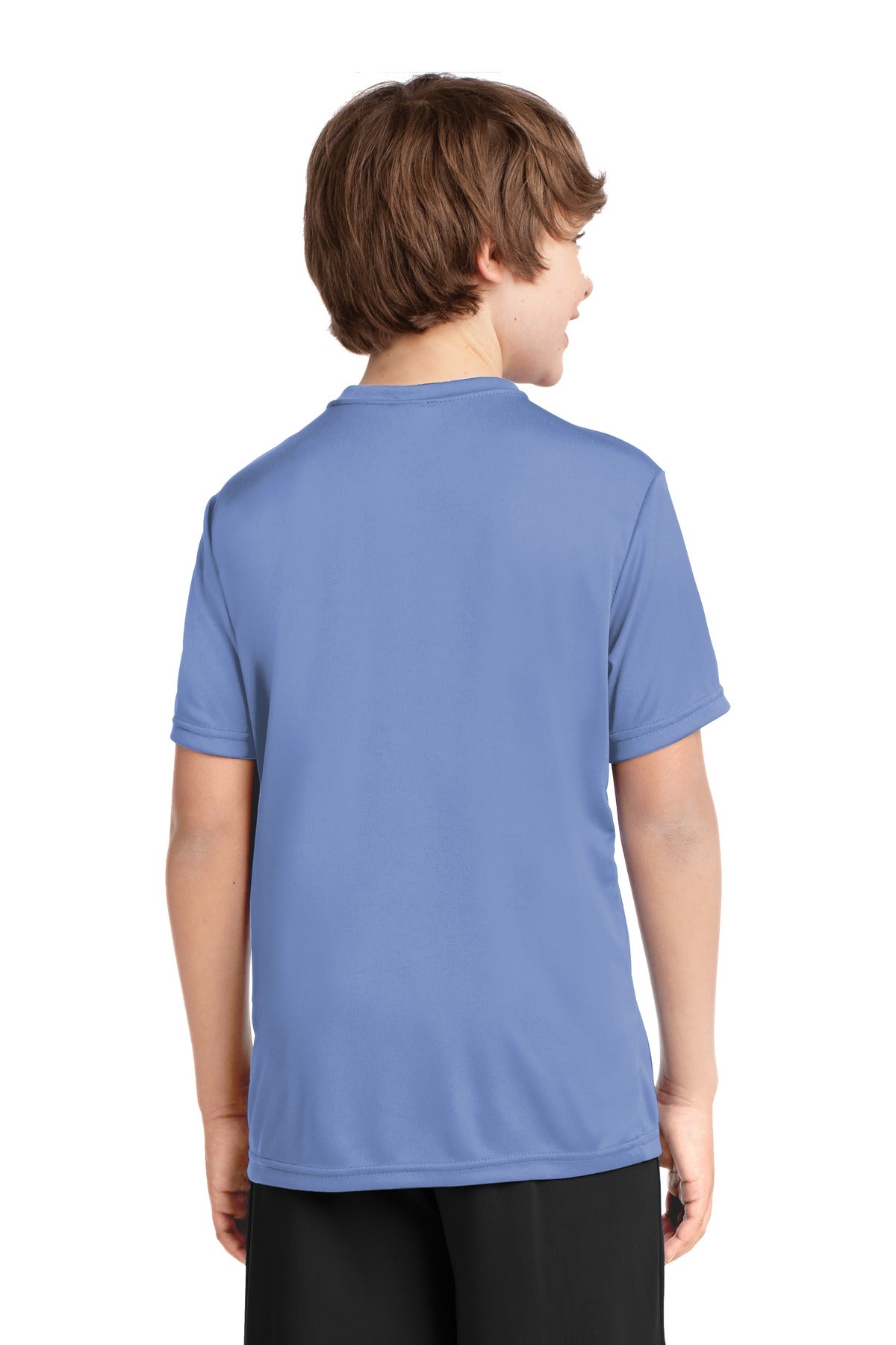 Carolina Blue Port & Company Youth Performance Tee. PC380Y